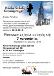Zaproszenie na pierwszy dzień roku szkolnego 2013-2014 Uitnodiging eerste lesdag schooljaar 2013-2014